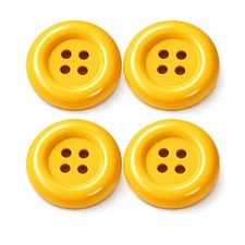 4x extra große gelbe Knöpfe